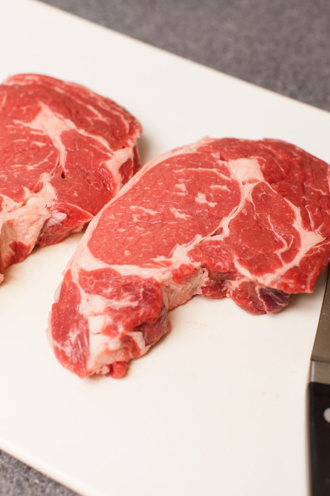 Ribeye Steaks for Cheesesteak Recipe from thelittlekiitchen.com