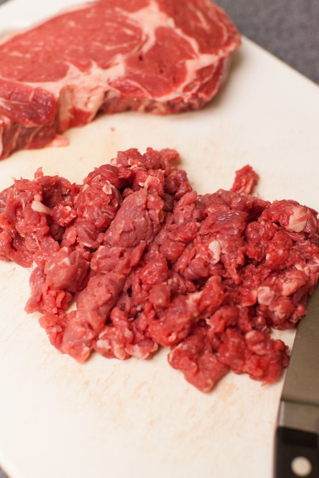 Ribeye Steaks for Philly Cheese Steak from thelittlekiitchen.com