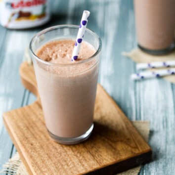 Nutella Milkshakes from thelittlekiitchen.com