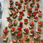 Greek Salad Celery Appetizers from thelittlekiitchen.com