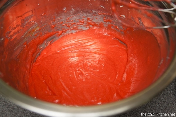 Red Velvet Cream Cheese Crinkle Cookies from thelittlekiitchen.com