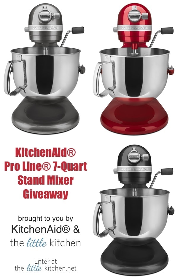 KitchenAid Stand Mixer Giveaway thelittlekiitchen.com