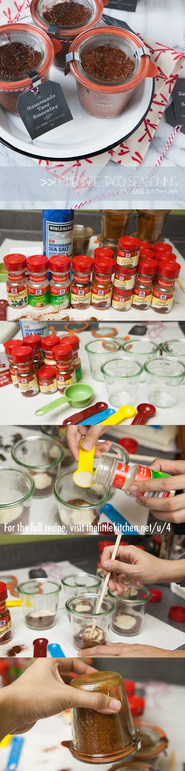 {makes a great gift!} Homemade Taco Seasoning thelittlekiitchen.com