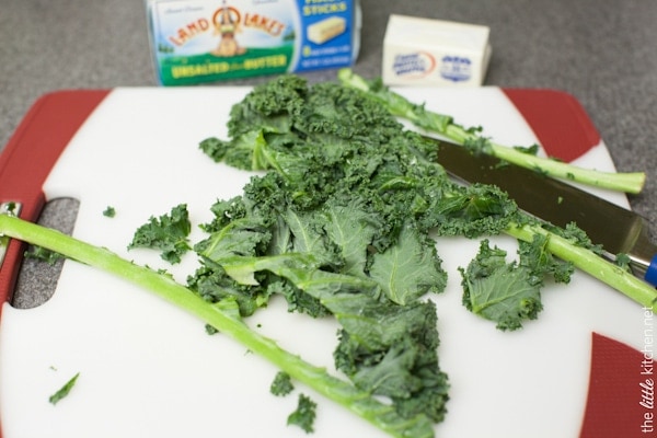 Gnocchi with Brown Butter Cream Sauce & Kale from thelittlekiitchen.com