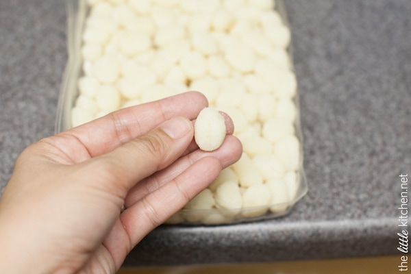 Gnocchi with Brown Butter Cream Sauce & Kale from thelittlekiitchen.com