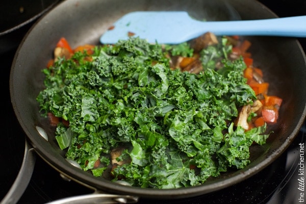 Gnocchi with Brown Butter Cream Sauce & Kale from thelittlekiitchen.com