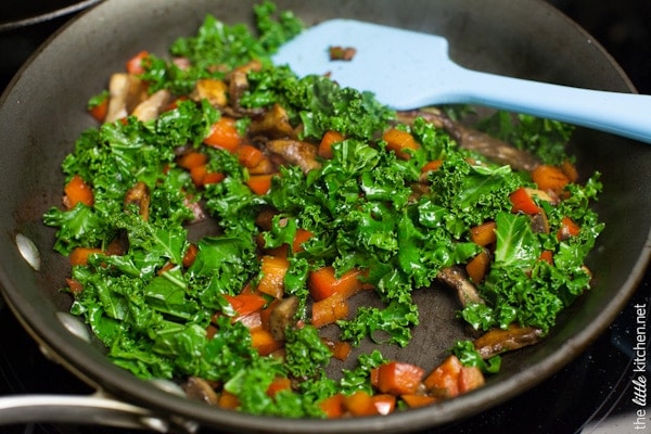 Gnocchi with Brown Butter Cream Sauce & Kale from thelittlekiitchen.com