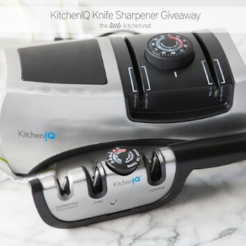 KitchenIQ Knife Sharpener Giveaway from thelittlekiitchen.com