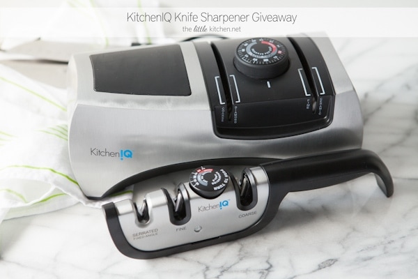 KitchenIQ Knife Sharpener Giveaway from thelittlekiitchen.com