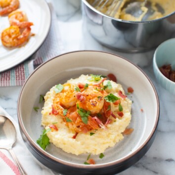 Spicy Shrimp and Grits from thelittlekiitchen.com