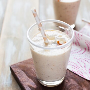 Fried Banana Milkshake from thelittlekiitchen.com