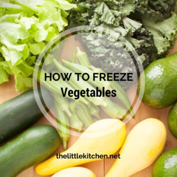 How to Freeze Vegetables from thelittlekiitchen.com
