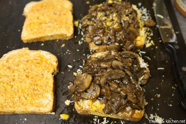 BBQ Portobello Grilled Cheese from thelittlekiitchen.com