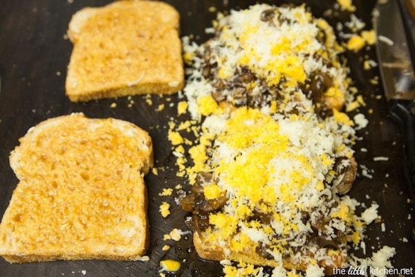 BBQ Portobello Grilled Cheese from thelittlekiitchen.com