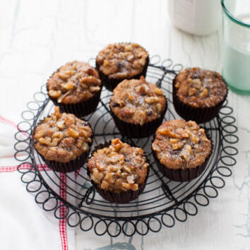 Chocolate Chip Banana Nut Muffins from thelittlekiitchen.com