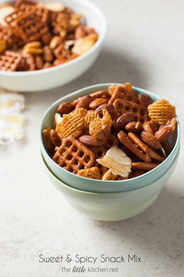 Sweet & Spicy Snack Mix from thelittlekiitchen.com