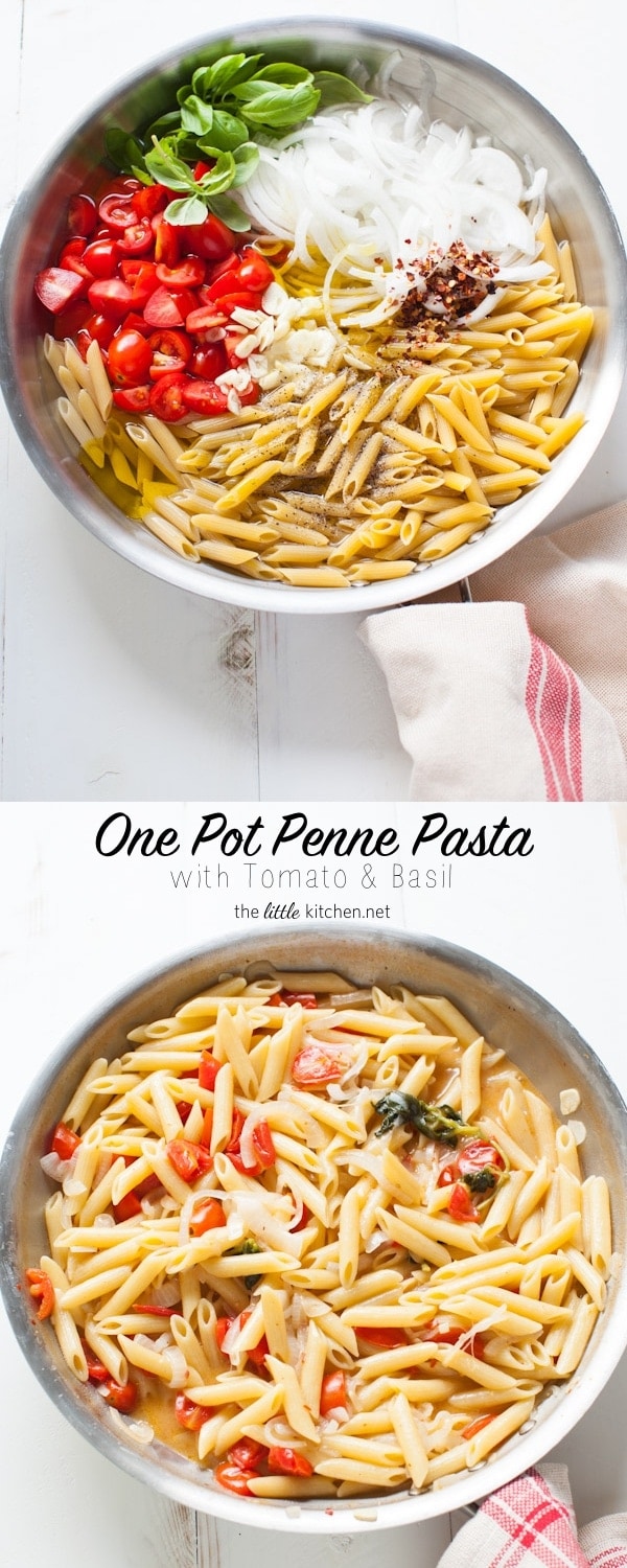 I have had doubts too but seriously it's so good...and so easy. Just throw all of the ingredients into a pan and cook! One Pot Penne Pasta with Tomato & Basil from thelittlekiitchen.com