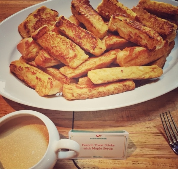 French Toast Sticks thelittlekiitchen.com