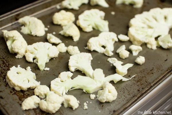 Roasted Cauliflower Toast with Goat Cheese & Prosciutto from thelittlekiitchen.com