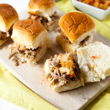 Slow Cooker Kalua Pulled Pork Sliders from Epcot Food & Wine Festival thelittlekiitchen.com