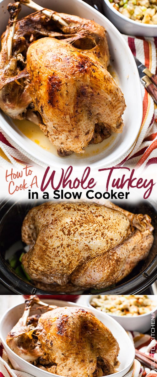 Slow Cooker Whole Turkey from thelittlekiitchen.com