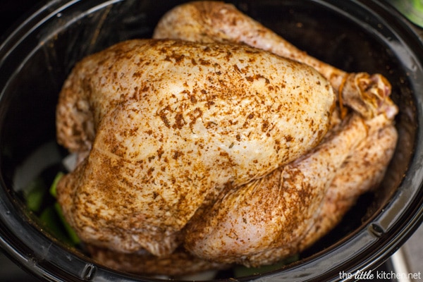 Slow Cooker Whole Turkey from thelittlekiitchen.com