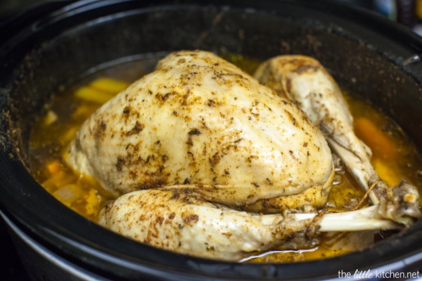 Slow Cooker Whole Turkey from thelittlekiitchen.com
