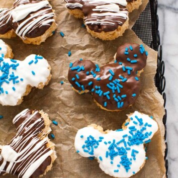 Chocolate Covered Rice Krispies Treats from thelittlekiitchen.com