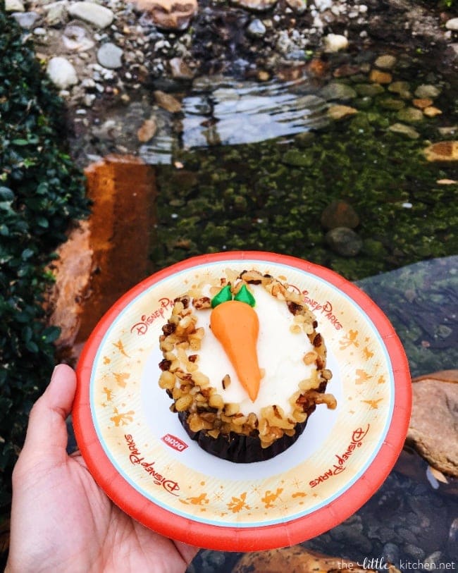 Carrot Cake Cupcake at EPCOT thelittlekiitchen.com