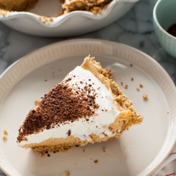 Peanut Butter Mousse Pie from thelittlekiitchen.com