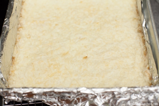Creamy Coconut Lime Squares from thelittlekiitchen.com