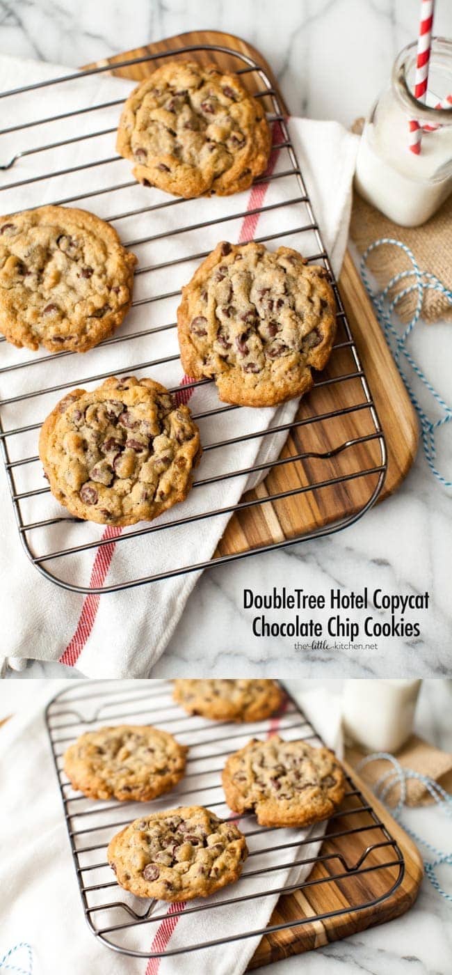 DoubleTree Hotel Chocolate Chip Cookies thelittlekiitchen.com