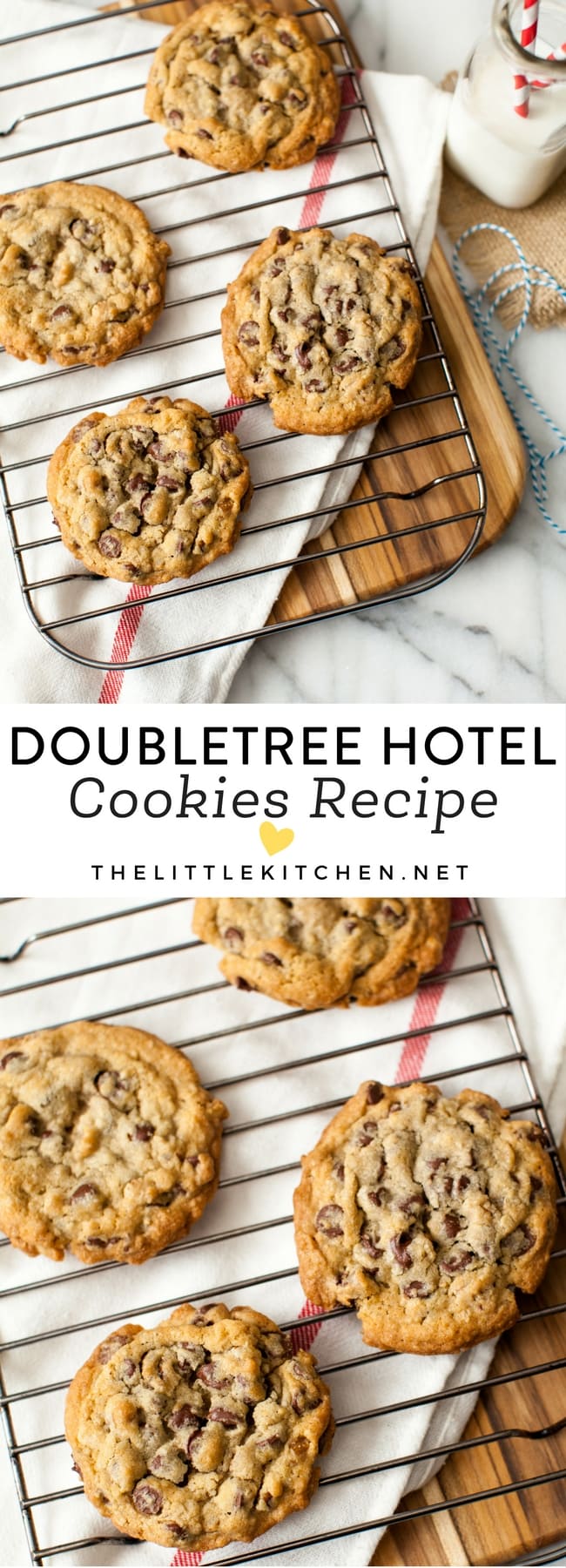 DoubleTree Hotel Chocolate Chip Cookies thelittlekiitchen.com