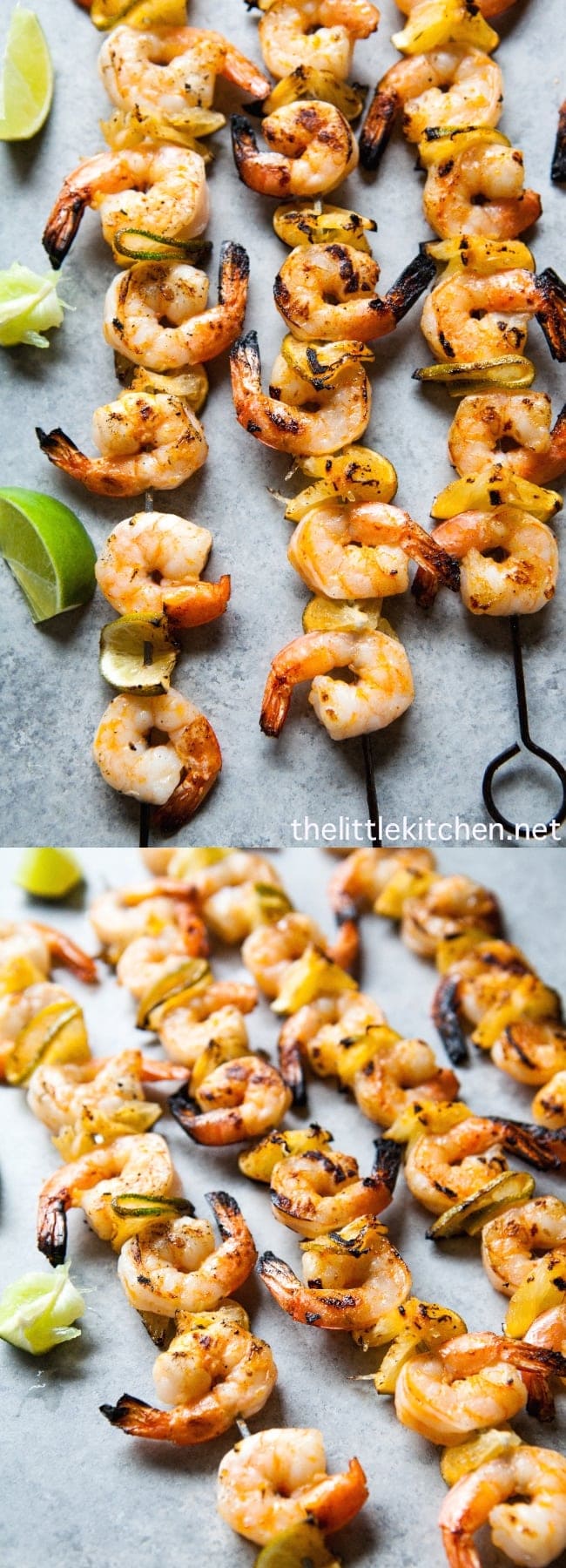 Sriracha Lime Grilled Shrimp from thelittlekiitchen.com