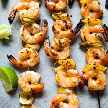 Sriracha Lime Grilled Shrimp from thelittlekiitchen.com