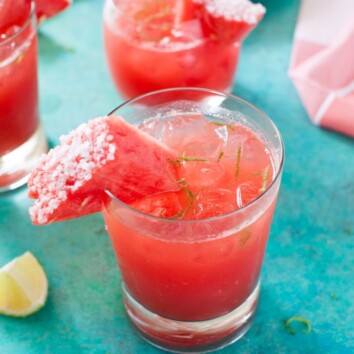 Watermelon Margaritas from thelittlekiitchen.com