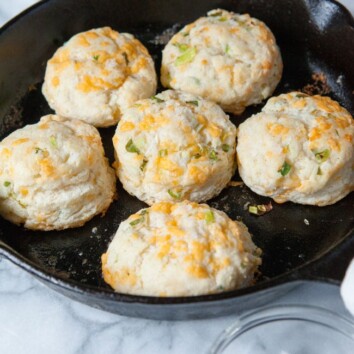 Cheddar Scallion Biscuits from thelittlekiitchen.com