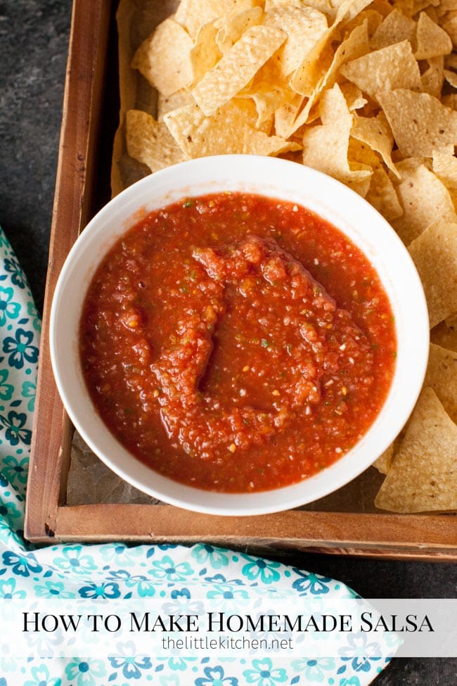 How to make salsa from thelittlekiitchen.com