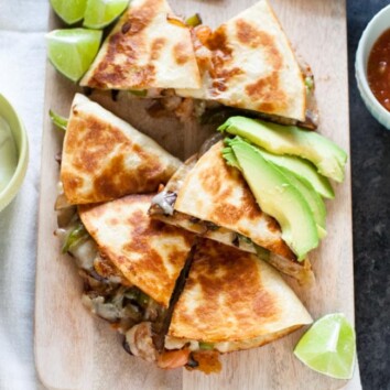 Shrimp Quesadillas from thelittlekiitchen.com