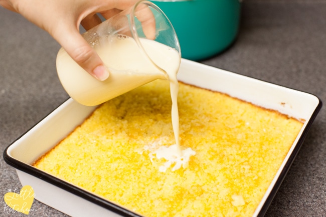 Orange Tres Leches Cake from thelittlekiitchen.com