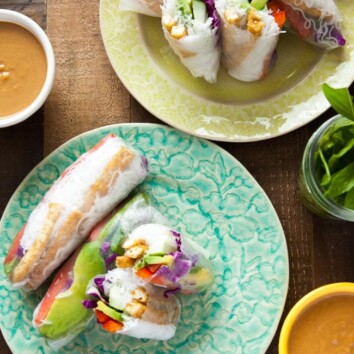 Tofu Spring Rolls from thelittlekiitchen.com