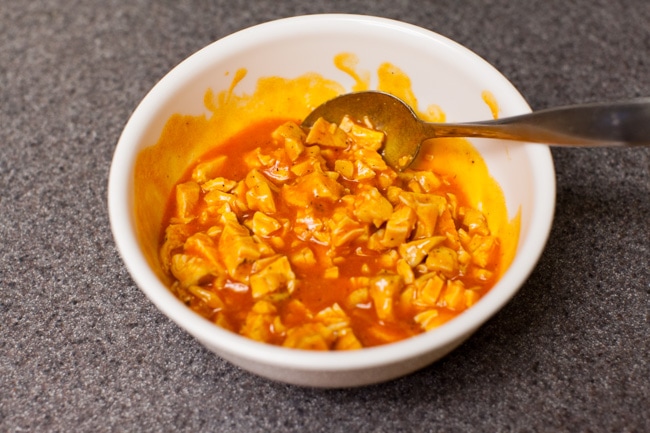 Buffalo Chicken Bites from thelittlekiitchen.com
