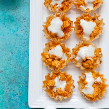 Buffalo Chicken Bites from thelittlekiitchen.com