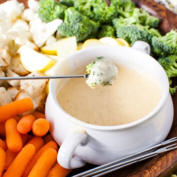 Beer Cheese Fondue from thelittlekiitchen.com