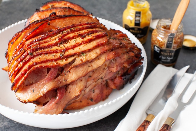 Slow Cooker Ham from thelittlekiitchen.com