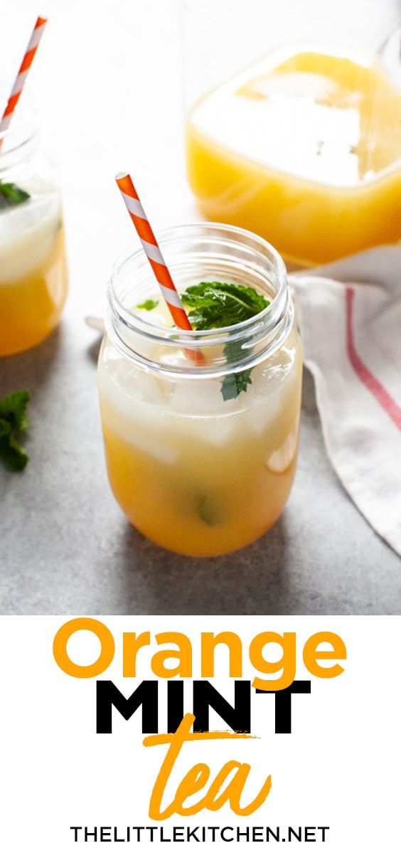Orange Mint Tea from thelittlekiitchen.com