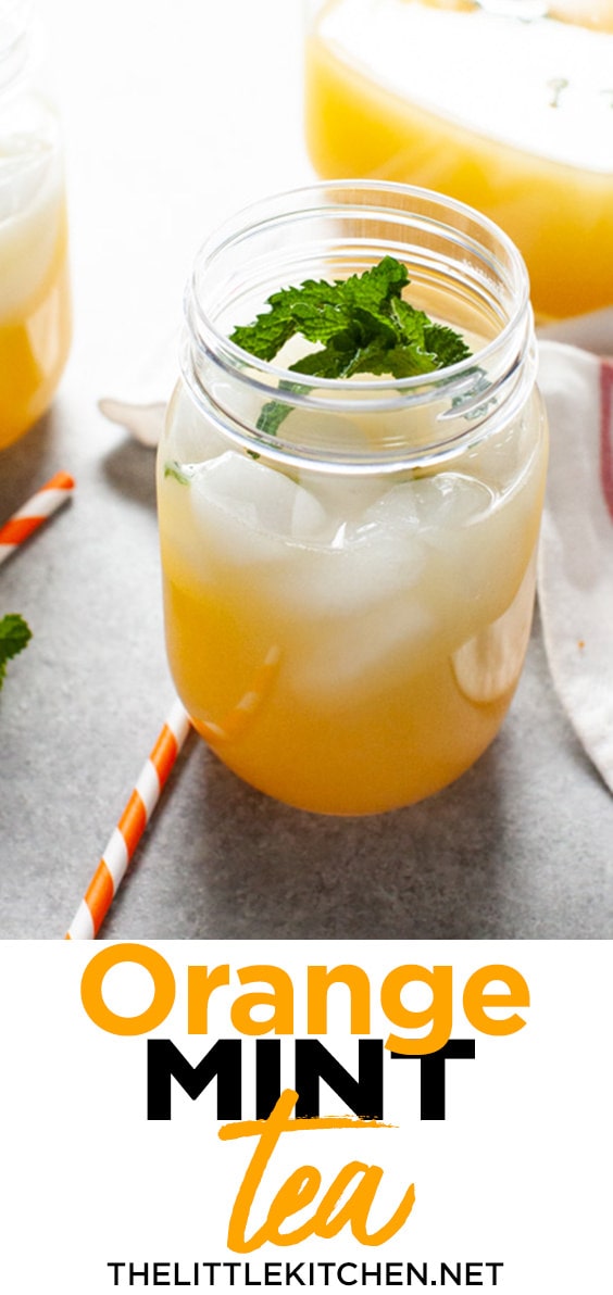 Orange Mint Tea from thelittlekiitchen.com