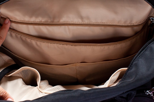 inside of a carry on bag