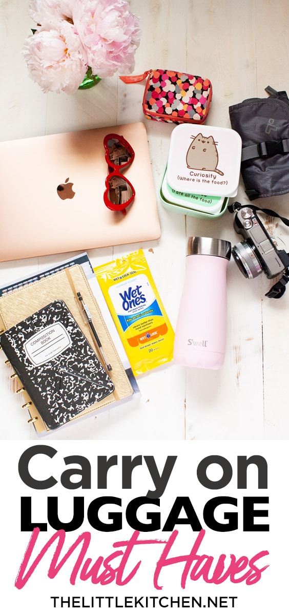 My Carry on Luggage Must Haves thelittlekiitchen.com