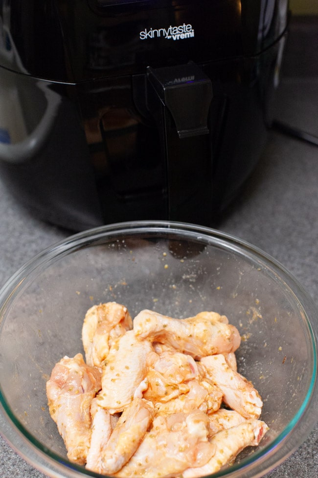 Air Fryer Buffalo Wings from thelittlekiitchen.com